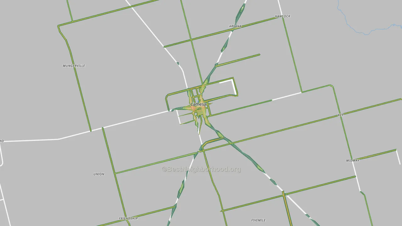 79331, TX Map of Noise Levels in 79331