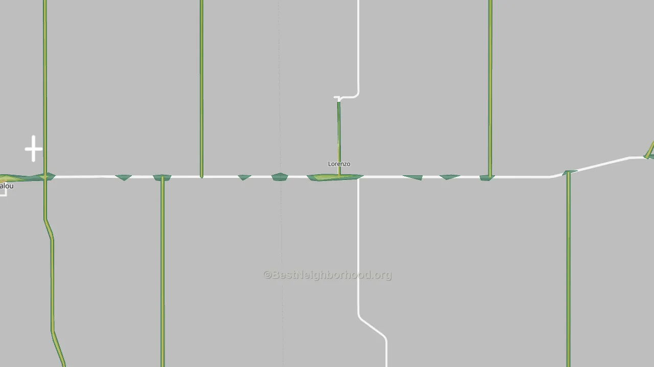 79343, TX Map of Noise Levels in 79343