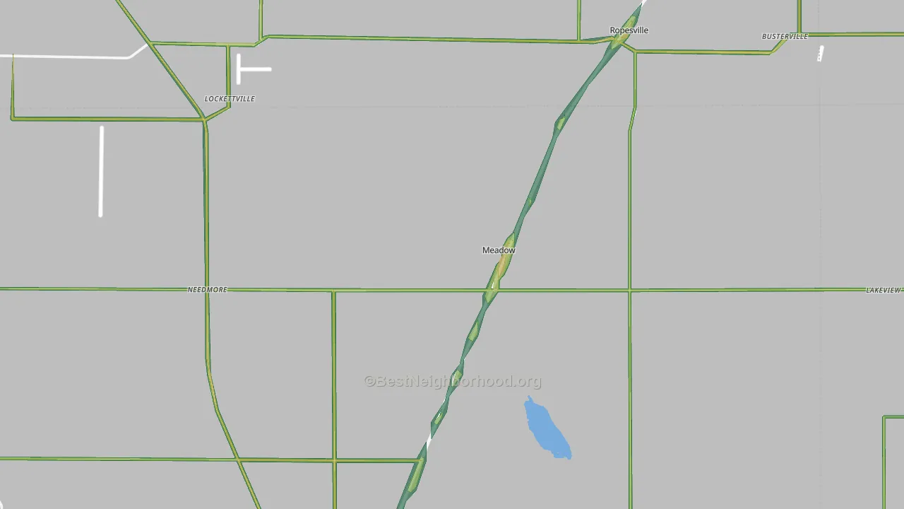 79345, TX Map of Noise Levels in 79345