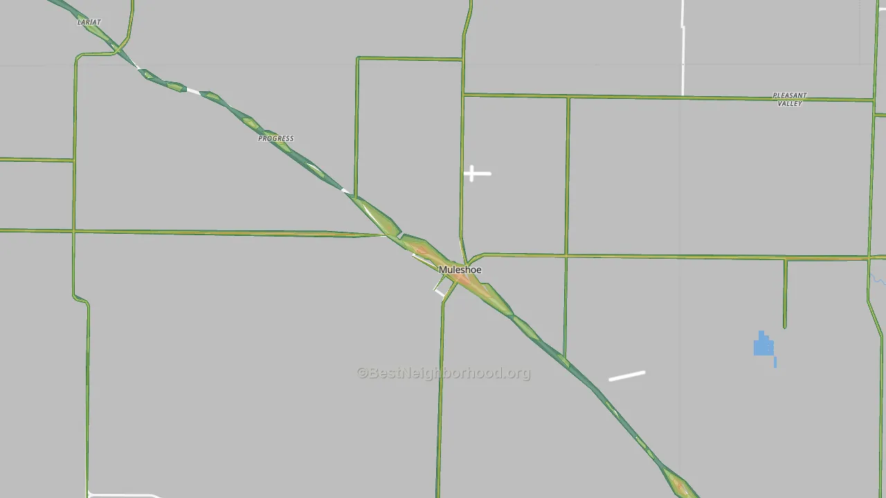 79347, TX Map of Noise Levels in 79347