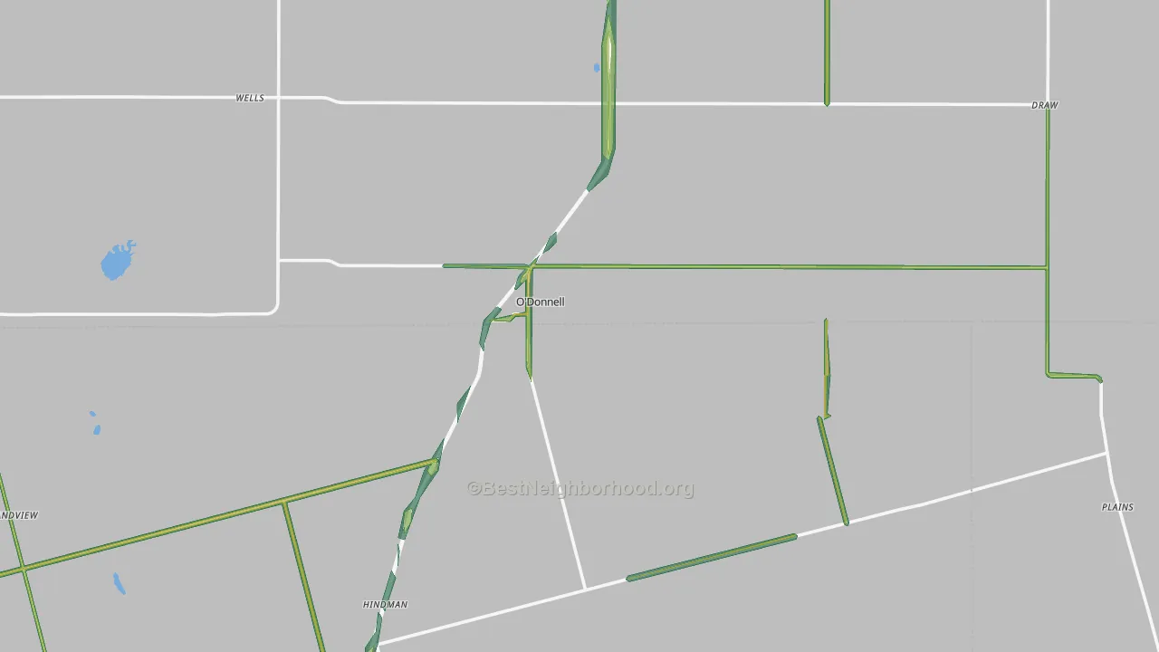 79351, TX Map of Noise Levels in 79351