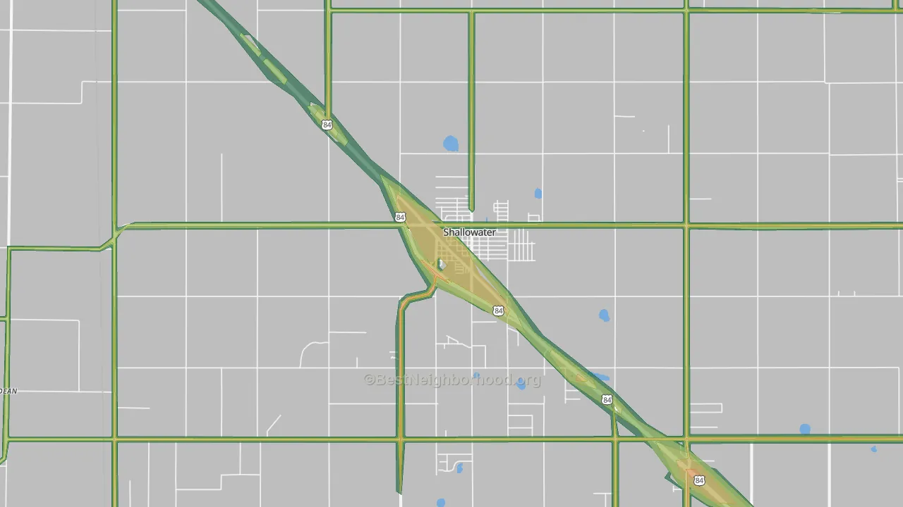 79363, TX Map of Noise Levels in 79363