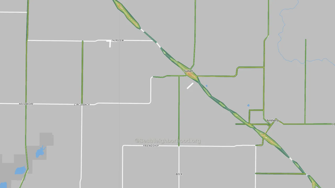 79371, TX Map of Noise Levels in 79371