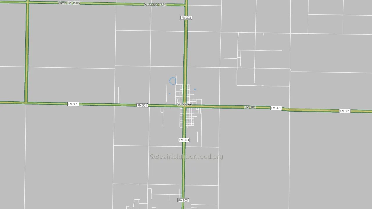 79372, TX Map of Noise Levels in 79372