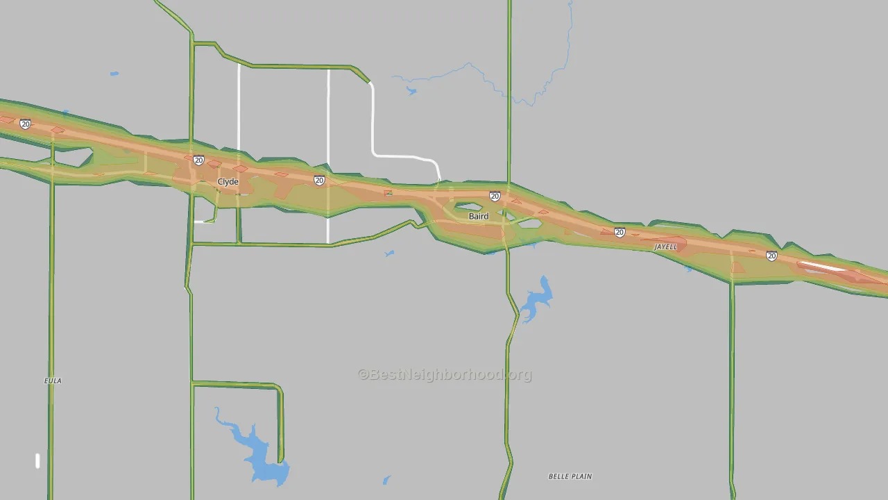79504, TX Map of Noise Levels in 79504