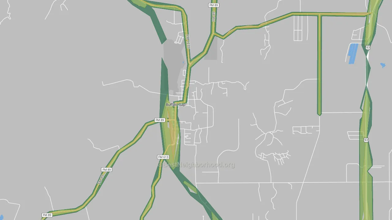 79508, TX Map of Noise Levels in 79508