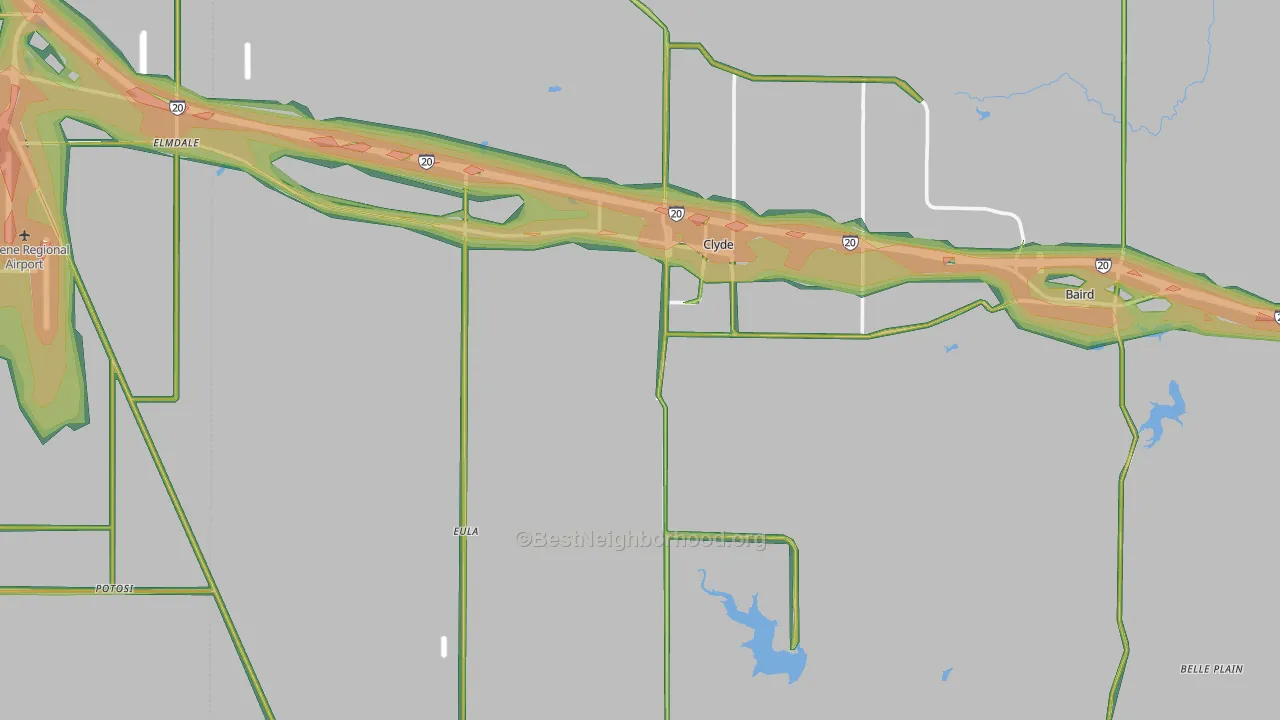 79510, TX Map of Noise Levels in 79510