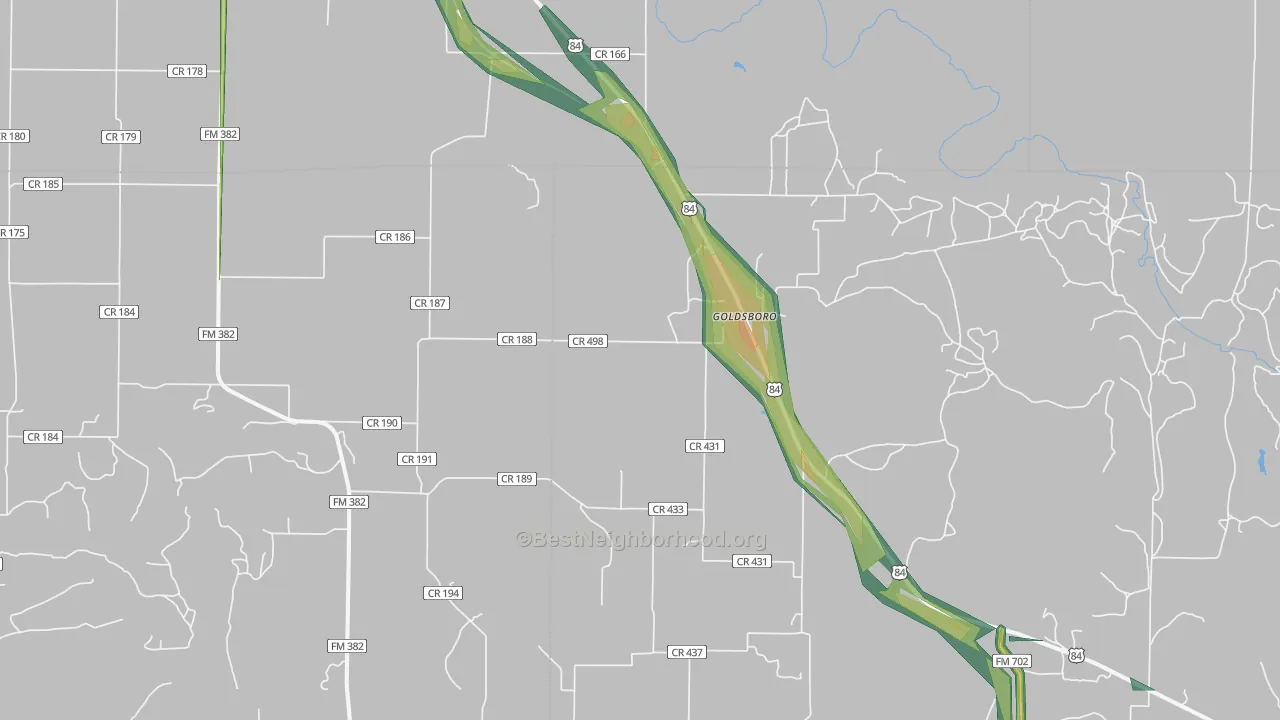 79519, TX Map of Noise Levels in 79519