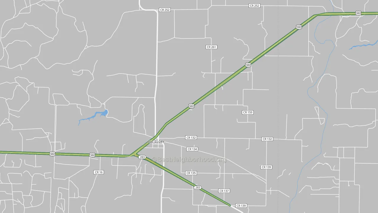 79540, TX Map of Noise Levels in 79540