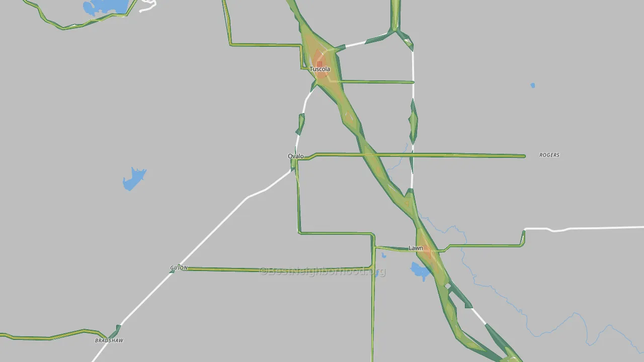 79541, TX Map of Noise Levels in 79541