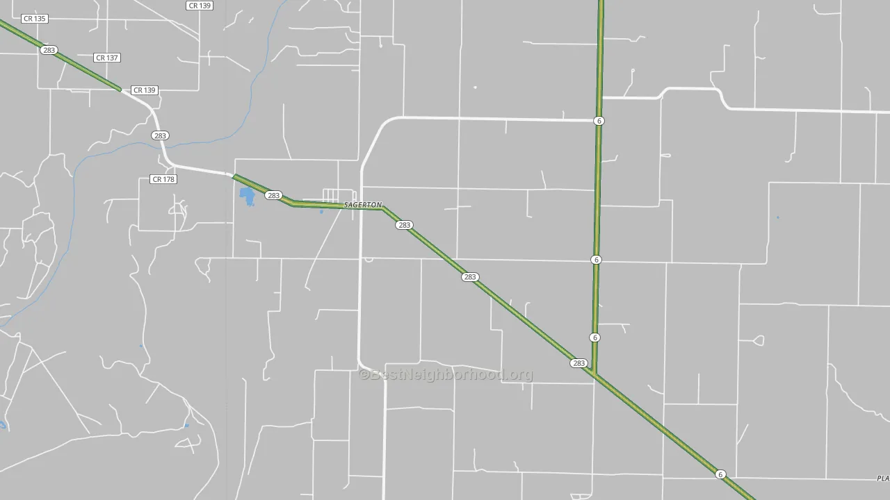 79548, TX Map of Noise Levels in 79548