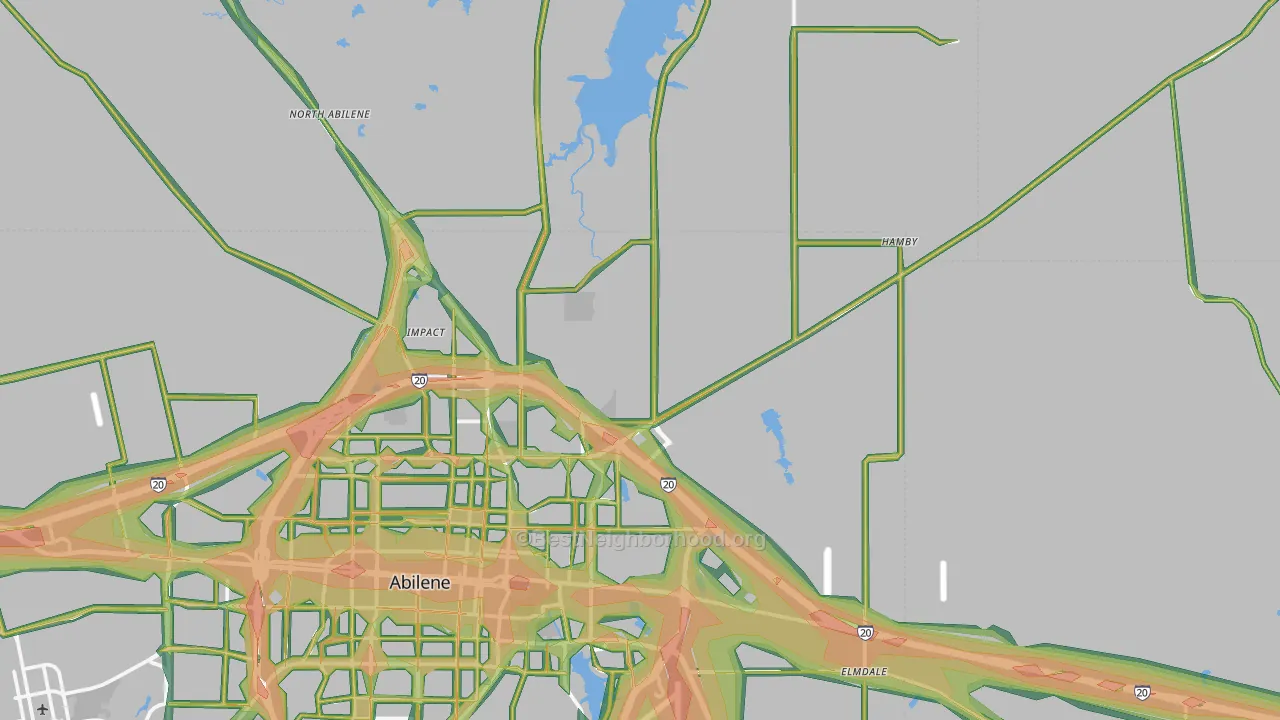79601, TX Map of Noise Levels in 79601