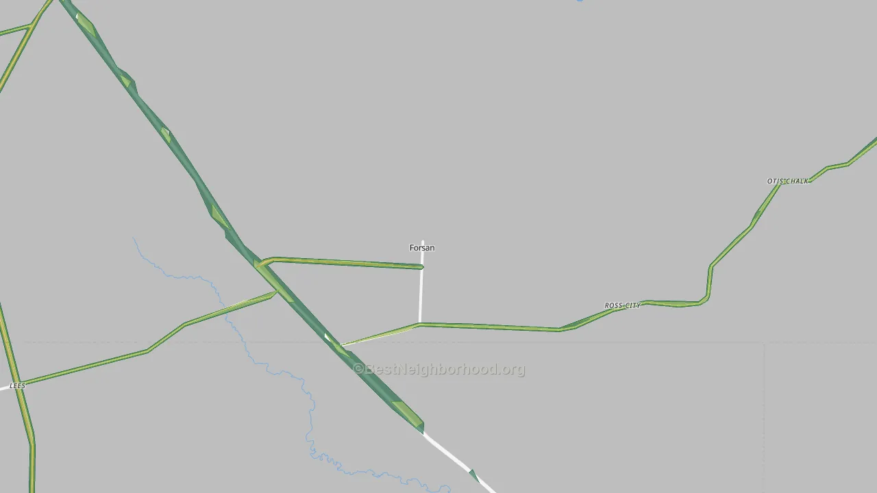 79733, TX Map of Noise Levels in 79733