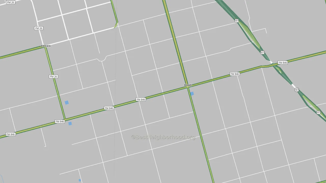 79748, TX Map of Noise Levels in 79748