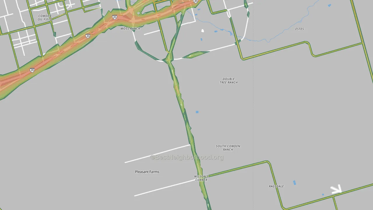 79766, TX Map of Noise Levels in 79766