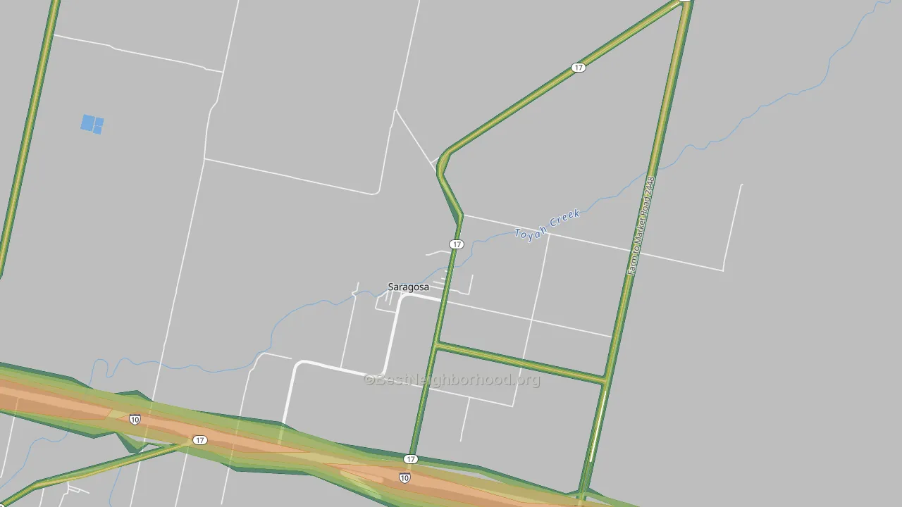 79780, TX Map of Noise Levels in 79780