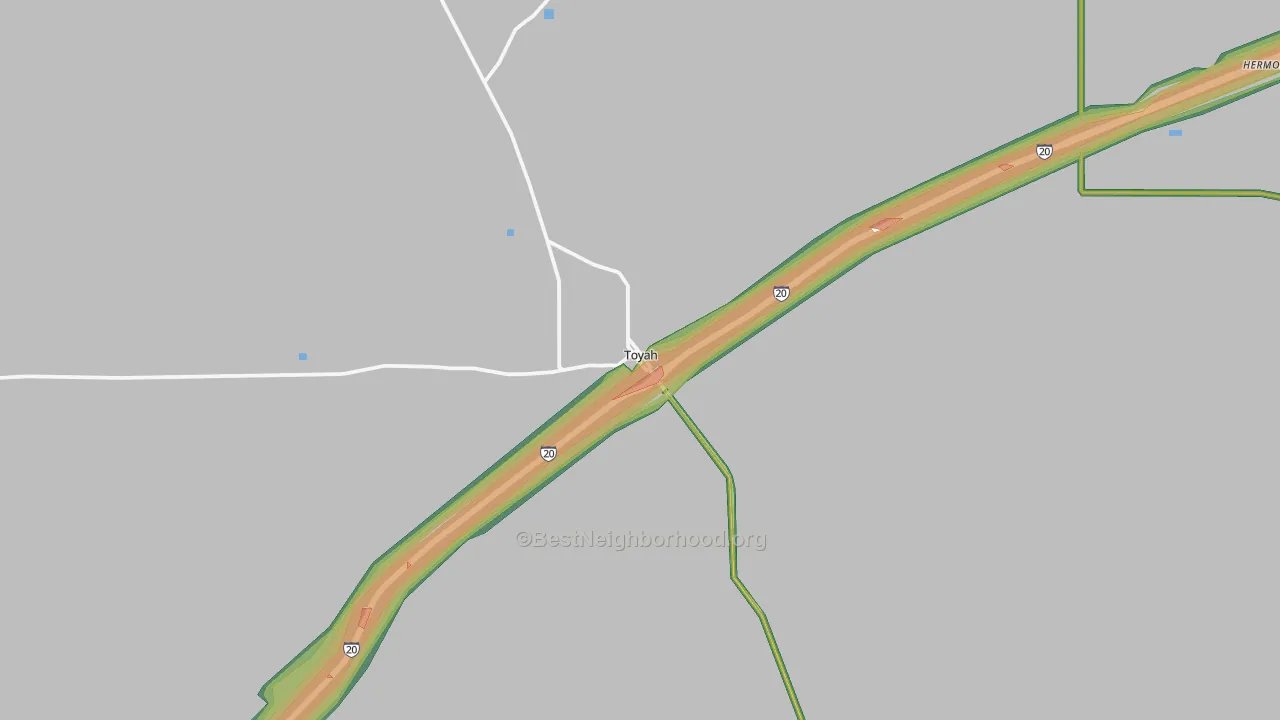 79785, TX Map of Noise Levels in 79785