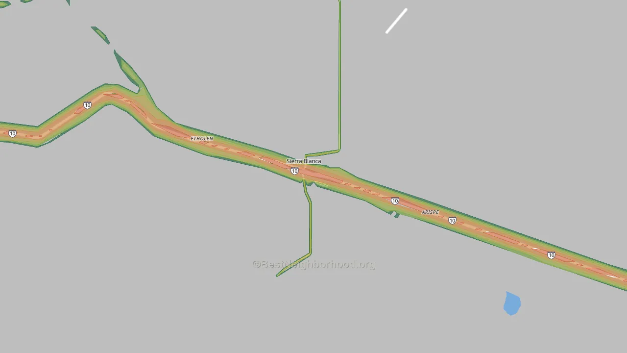79851, TX Map of Noise Levels in 79851