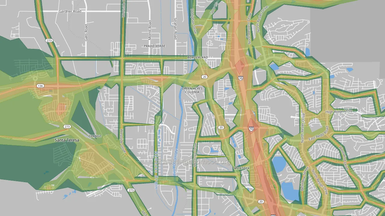 79932, TX Map of Noise Levels in 79932