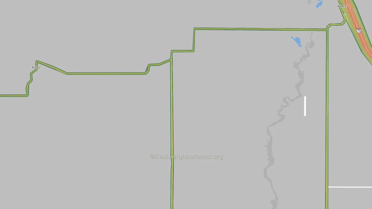 80101, CO Map of Noise Levels in 80101
