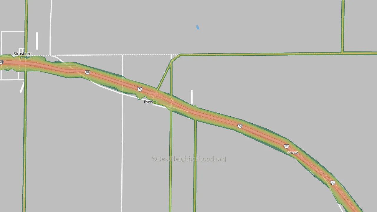 80103, CO Map of Noise Levels in 80103