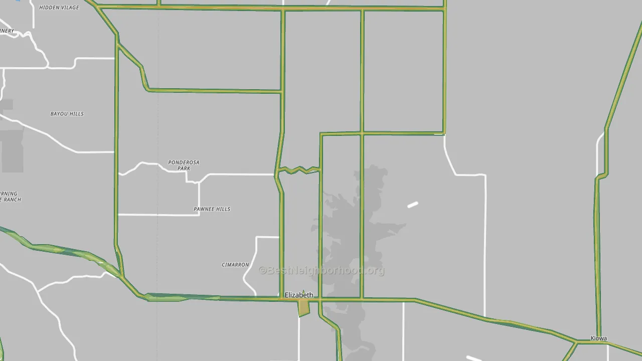 80107, CO Map of Noise Levels in 80107