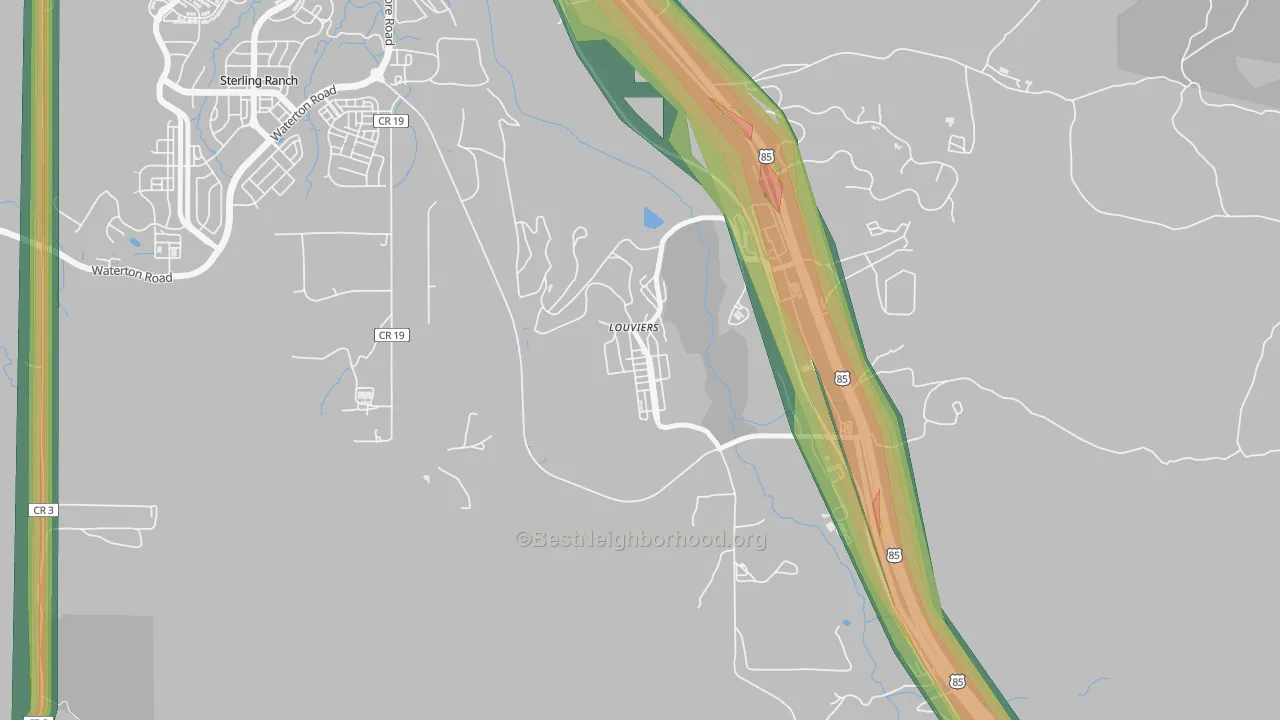 80131, CO Map of Noise Levels in 80131