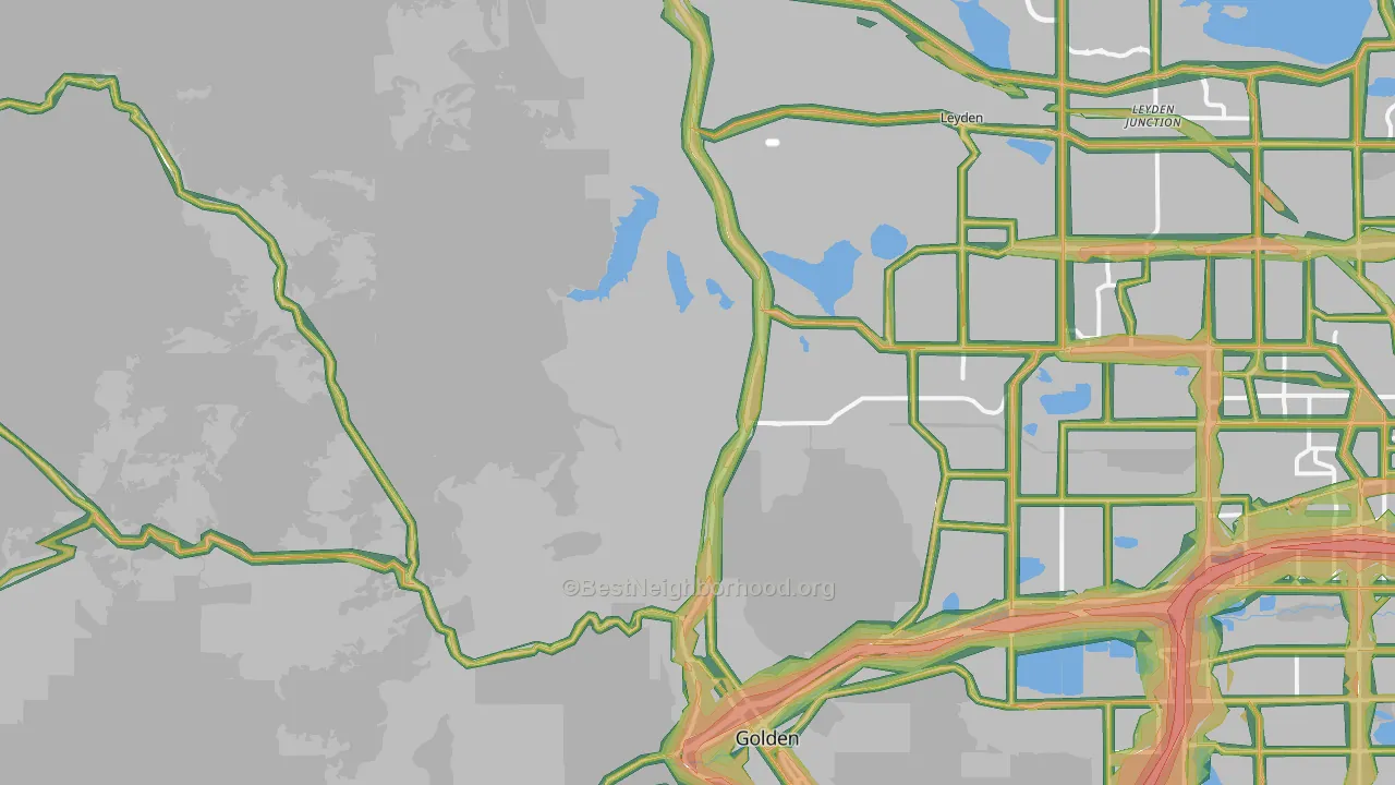 80403, CO Map of Noise Levels in 80403