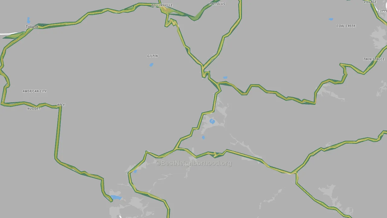 80422, CO Map of Noise Levels in 80422