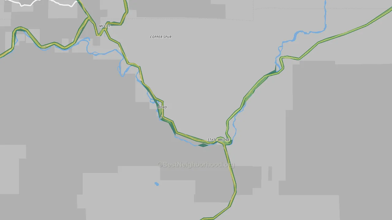 80423, CO Map of Noise Levels in 80423