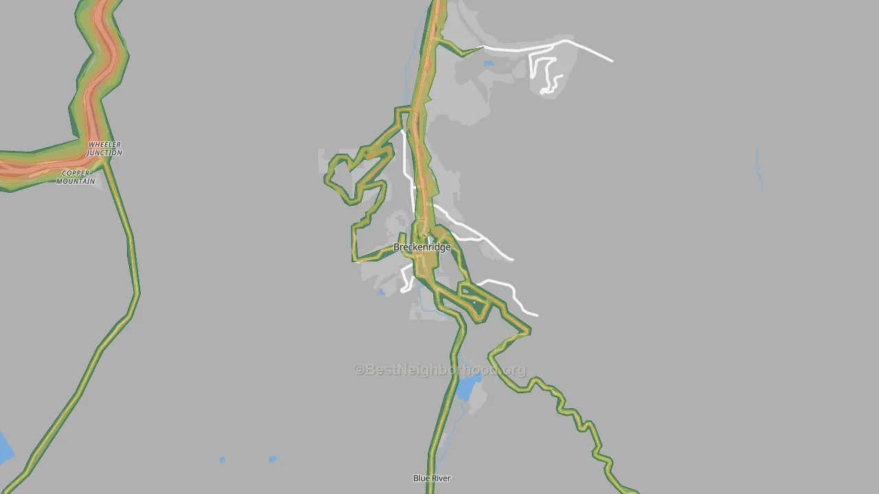80424, CO Map of Noise Levels in 80424
