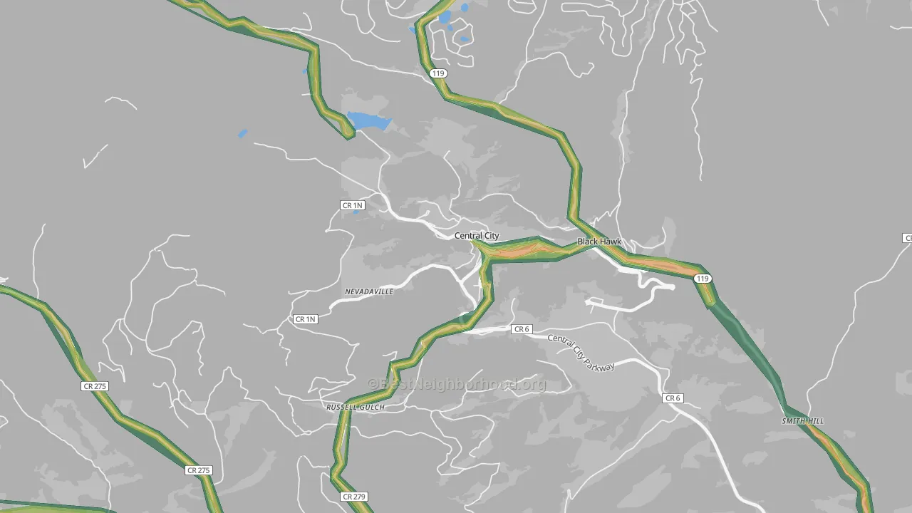 80427, CO Map of Noise Levels in 80427