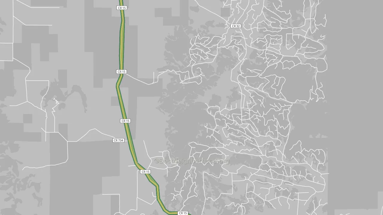 80432, CO Map of Noise Levels in 80432