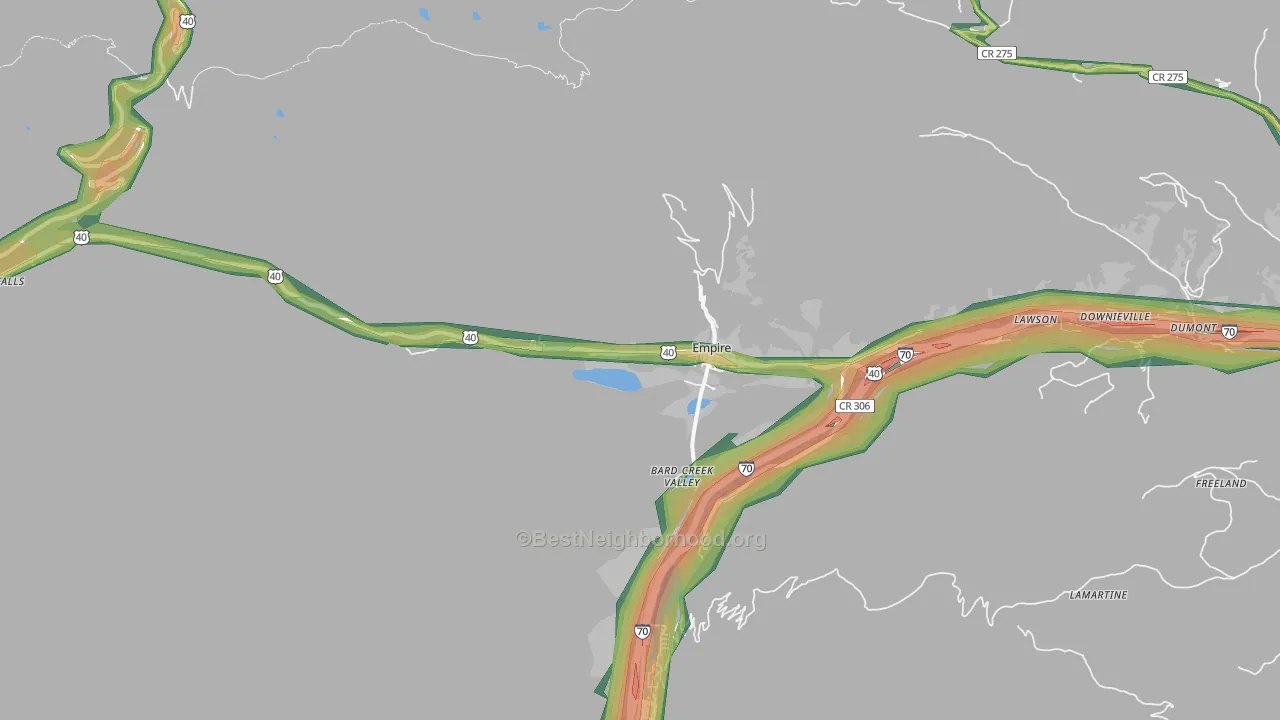 80438, CO Map of Noise Levels in 80438