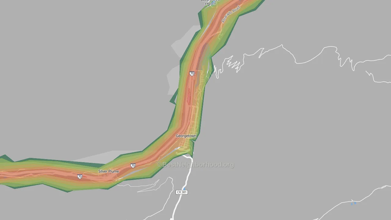 80444, CO Map of Noise Levels in 80444