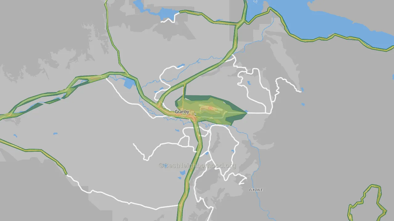 80446, CO Map of Noise Levels in 80446