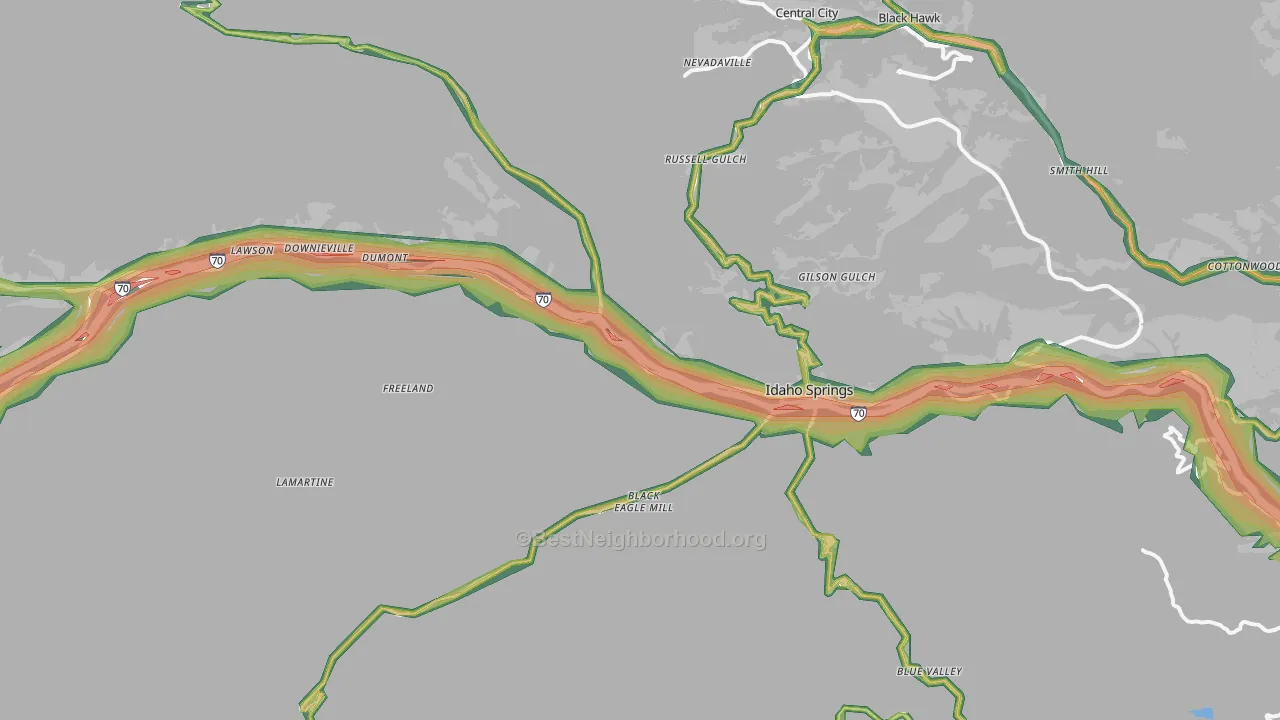 80452, CO Map of Noise Levels in 80452