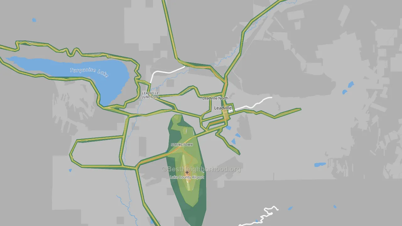 80461, CO Map of Noise Levels in 80461