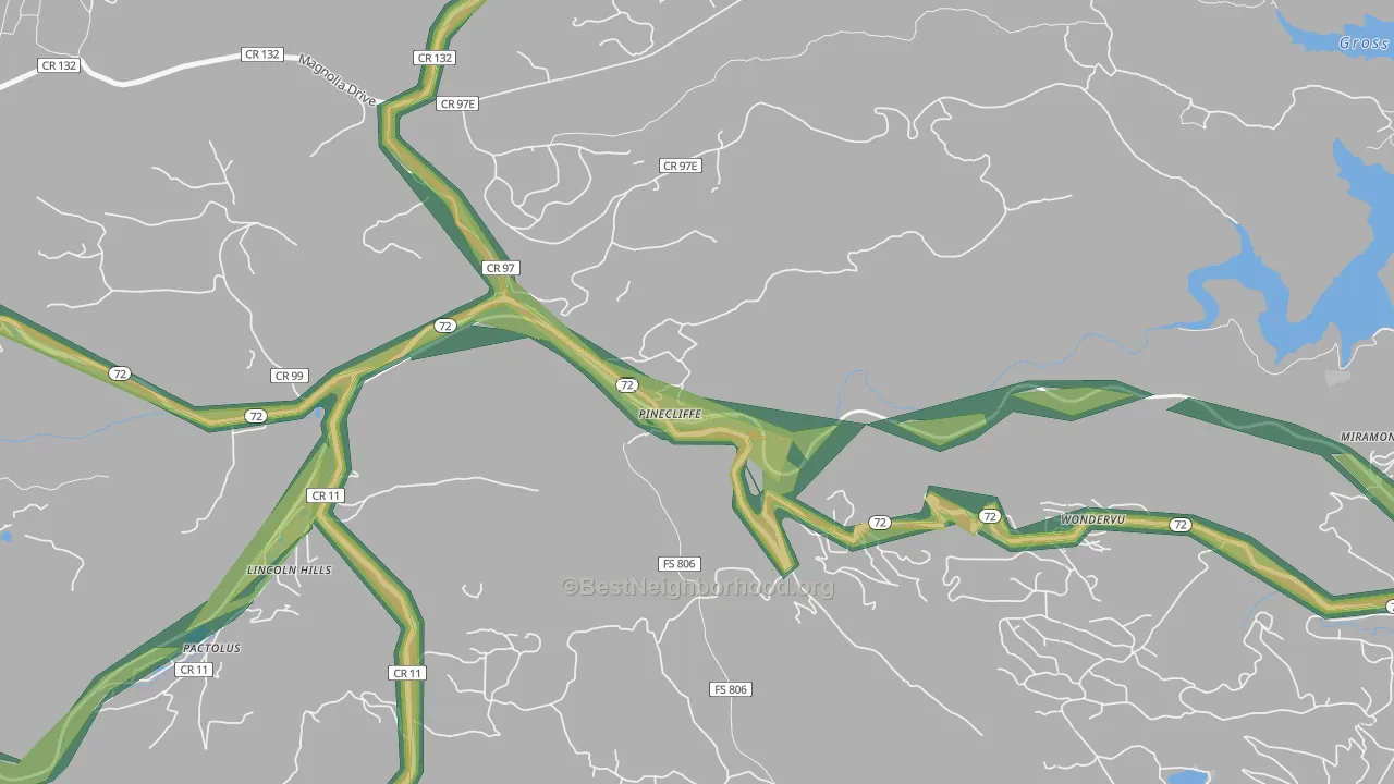 80471, CO Map of Noise Levels in 80471