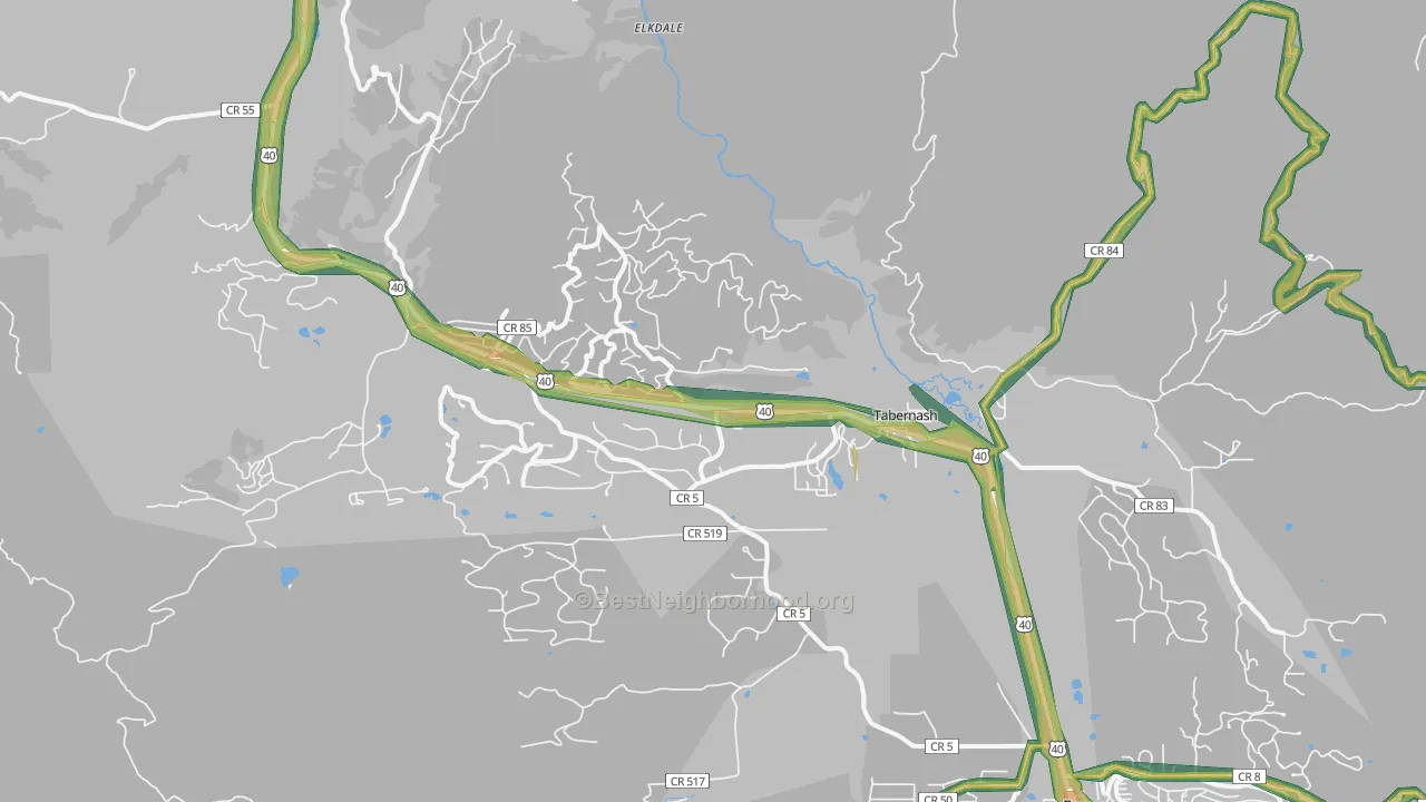 80478, CO Map of Noise Levels in 80478
