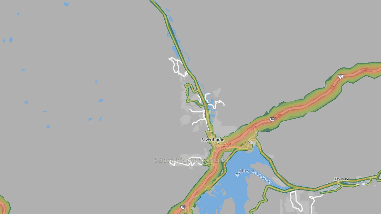 80498, CO Map of Noise Levels in 80498