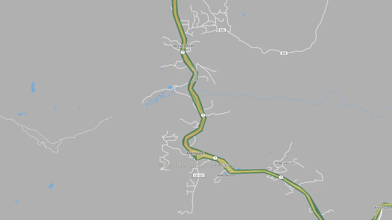 80510, CO Map of Noise Levels in 80510