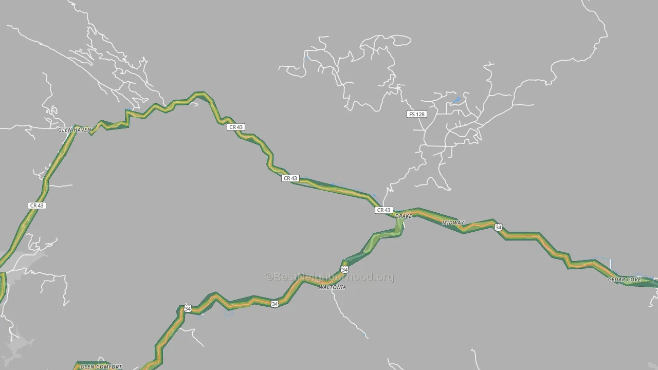 80515, CO Map of Noise Levels in 80515
