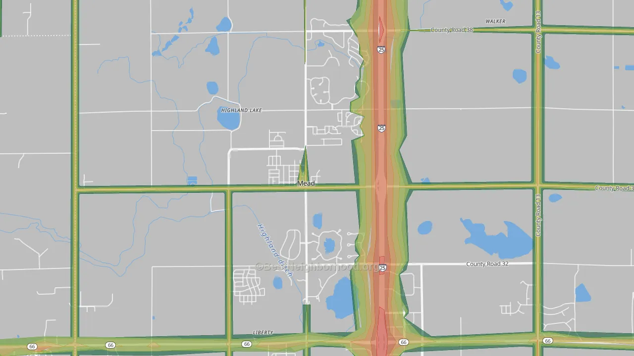 80542, CO Map of Noise Levels in 80542