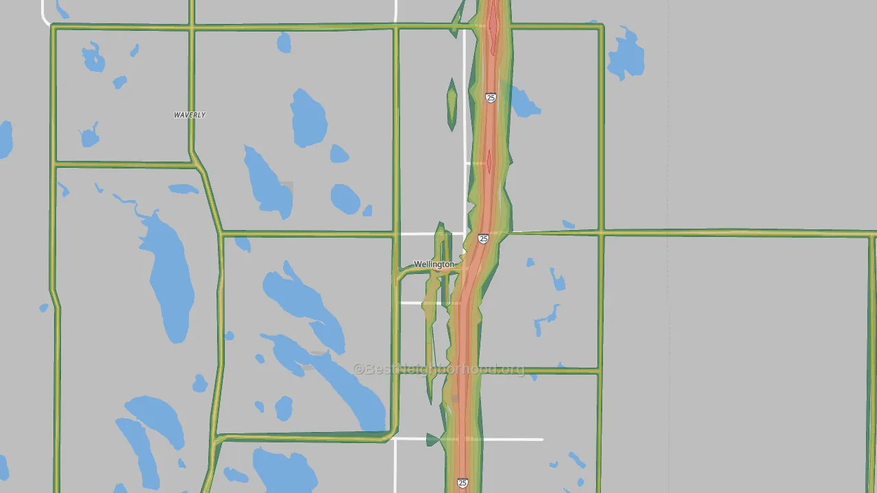 80549, CO Map of Noise Levels in 80549