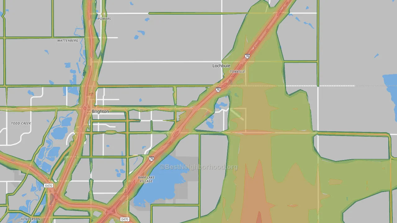 80603, CO Map of Noise Levels in 80603