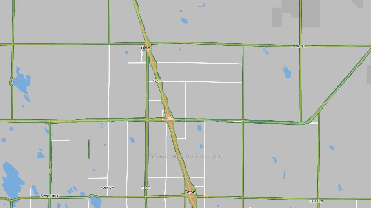 80610, CO Map of Noise Levels in 80610