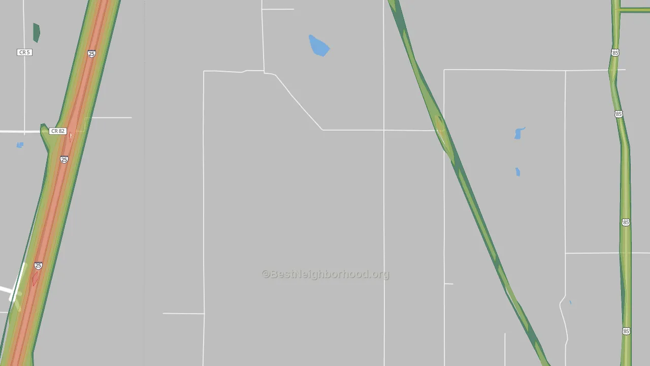 80612, CO Map of Noise Levels in 80612