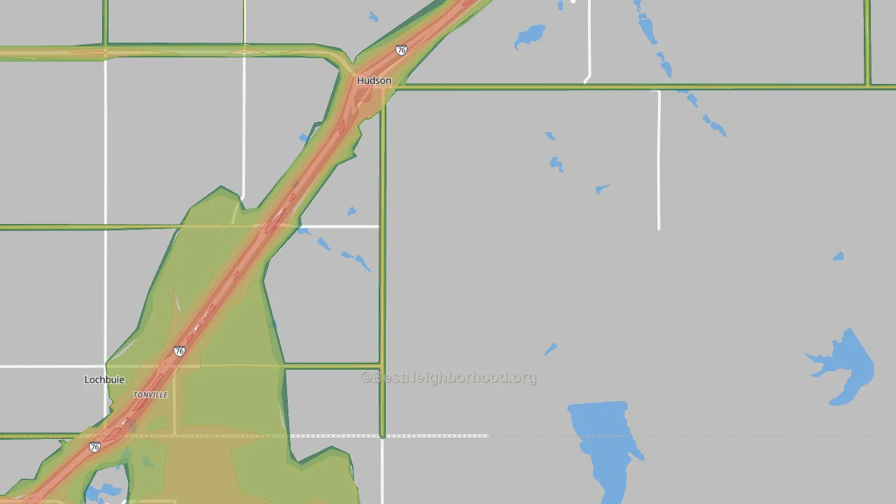 80642, CO Map of Noise Levels in 80642