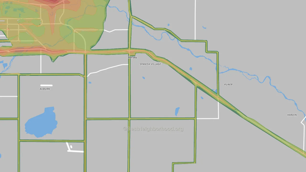 80644, CO Map of Noise Levels in 80644